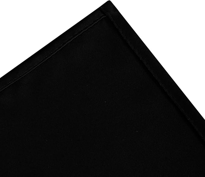 LEMOMO Black Thermal Blackout Curtains/42 x 72 Inch/Set of 2 Panels Room Darkening Curtains for Bedroom