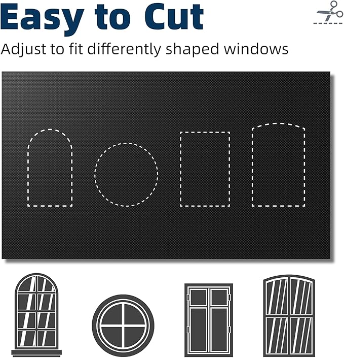 NIGHTON Portable Blackout Curtains 35"×59" Strong Hook&Loop Tape Strips with Adhesive,Black Out Shades That can be Cut,100% Blackout Material Blackout Blinds for Baby Nursery or Travel-Black 2Pack-01