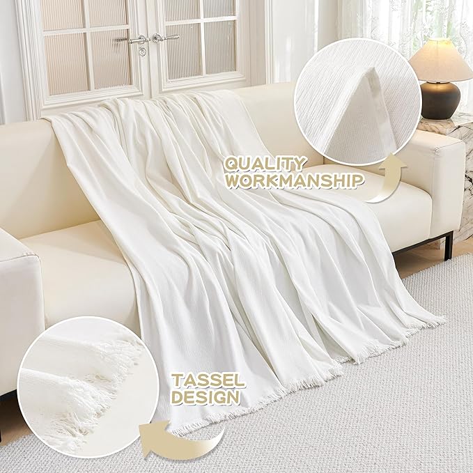 MYSKY HOME Couch Covers Couch Cover for Dogs Washable, Couch Covers for Sectional Sofa, Sofa Covers for 3 Cushion Couch Sofa Cover for Living Room Furniture Protector for Pets, Kids, 91"x134", White