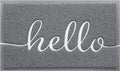BeneathYourFeet Door Mat (36"x24",Grey) Welcome Mat Low Profile Front Doormat Indoor Outdoor Door Non Slip Rugs for Entryway, Patio, High Traffic Areas