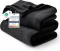Bedsure GentleSoft Fleece Blanket Twin Size Black - 300GSM Lightweight Plush Fuzzy Cozy Soft Warm Blanket for Bed, Sofa, Couch, Travel, Camping, 60x80 inches