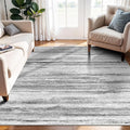 4x5 Area Rugs for Entryway Washable: Easy-to-Clean Rug for Office Kitchen Bedroom Living Room Dining Room - Non Slip Stain and Water Resistant Carpet - Soft Low-Pile Door Mat Grey