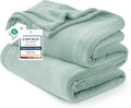 Bedsure GentleSoft Fleece Blanket California King Sage Green - Lightweight Plush Fuzzy Cozy Soft Bed Blankets, 102x96 inches