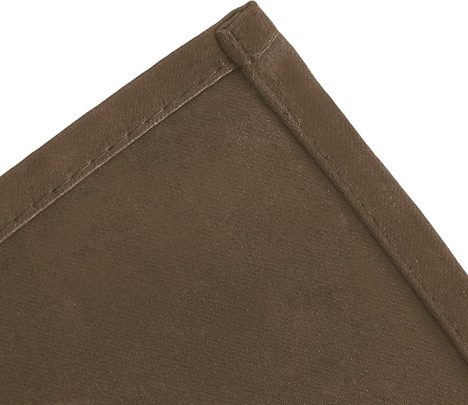 LEMOMO Blackout Curtains 66 x 54 Inch Long Brown Curtains Set of 2 Panels Room Darkening Curtains for Bedroom and Living Room