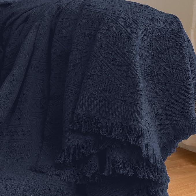 HOMERILLA Sectional Couch Covers for Sectional Sofa L Shaped Sofa Cover Blanket 2 Pieces L Shape Furniture Protector for Pets Dogs(Midnight Blue, XX-Large)