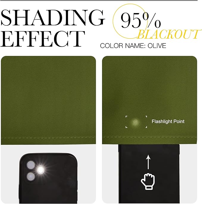 NICETOWN Olive Green Blackout Curtains 86 inches Length for Living Room, 2 Panels, 55" Wide, Thermal Insulated Long Drapes for Large Window