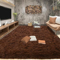 Tepook Super Soft Fluffy Rugs for Living Room, Shag 6x9 Area Rugs for Bedroom, Modern Shaggy Rug Fuzzy Carpets for Kids, Plush Indoor Nursery Home Decor Rug with Non-Slip Bottom, Brown