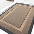 OLANLY Front Door Mat Indoor Outdoor Entrance, Waterproof All-Season, All-Weather Doormat, Sturdy Natural Rubber, Low Profile, Easy Clean Patio Porch Entryway Mat, 33x21, Mocha