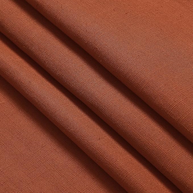 Terracotta Linen Curtains 102 Inches Long for Living Room 2 Panel Set Back Tab Rod Pocket Semi Sheer Curtains Light Filtering Burlap Extra Long Drapes Farmhouse Decor for High Window 40x102 Inch