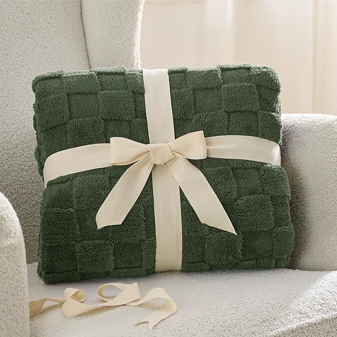 Bedsure GentleSoft King Size Blanket for Bed - Super Soft Cozy Blankets for Kids Girls, Large Fuzzy Fleece Throw for Bedroom Decor, Olive Green,108x90 Inches