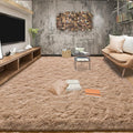 Tepook Super Soft Fluffy Rugs for Living Room, Shag 6x9 Area Rugs for Bedroom, Modern Shaggy Rug Fuzzy Carpets for Kids, Plush Indoor Nursery Home Decor Rug with Non-Slip Bottom, Beige