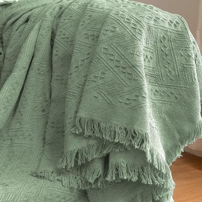 HOMERILLA Sectional Couch Covers for Sectional Sofa L Shaped Sofa Cover Blanket 2 Pieces L Shape Furniture Protector for Pets Dogs (Sage, XX-Large)