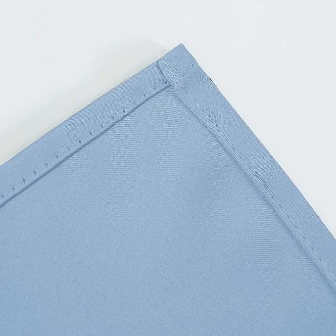 LEMOMO Sky Blue Thermal Blackout Curtains/42 x 95 Inch/Set of 2 Panels Room Darkening Curtains for Bedroom